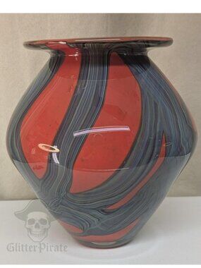 Robert Eickholt Signed 2005 Art Glass Vase